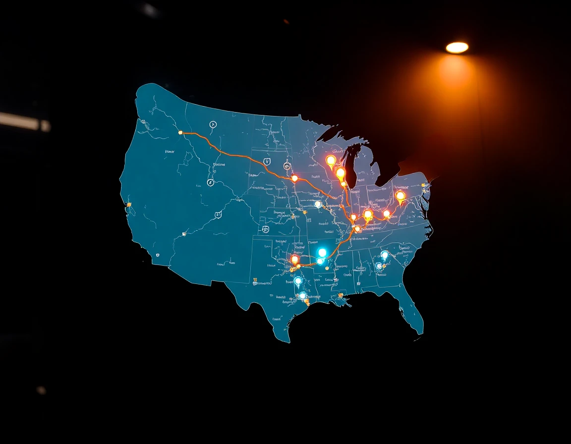 Electrical Service Areas Map